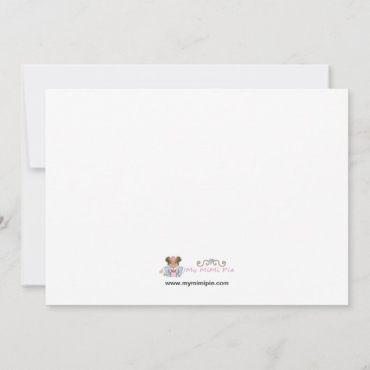 幼稚園または幼稚園の招待状 招待状 (裏面)