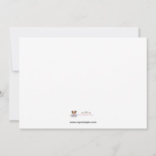 幼稚園または幼稚園の招待状 招待状 (裏面)