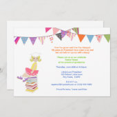 幼稚園または幼稚園の招待状 招待状 (正面/裏面)