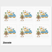 幼稚園やっ来!おもしろいファラオ初日 スクエアシール (シート)