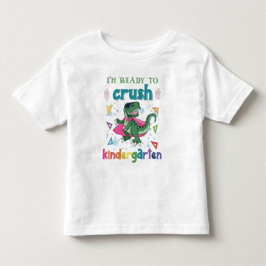 幼稚園をつぶす覚悟はできてる トドラーTシャツ (正面)