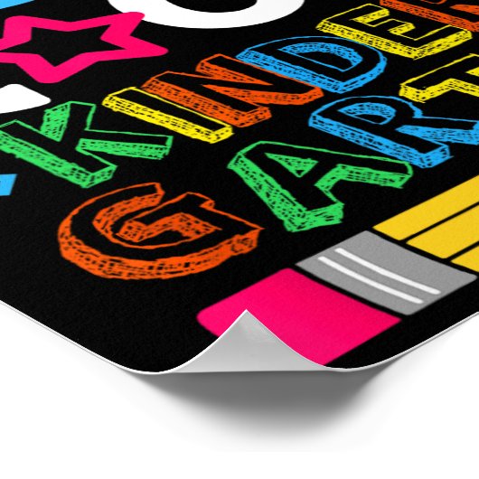 幼稚園をロックする準備ができている幼稚園の日 ポスター (角)