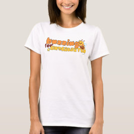 幼稚園を楽しみにしている かわいいミツバチ 幼稚園 Tシャツ