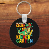 幼稚園を潰して学校に戻る準備ができている子供たち キーホルダー (正面)