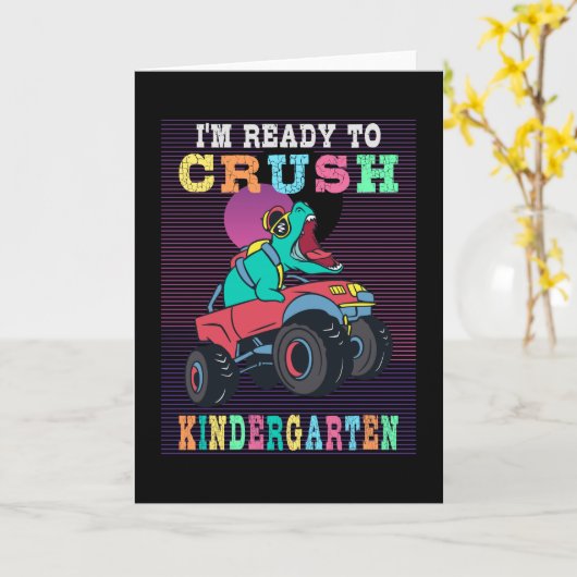 幼稚園を潰す準備ができている カード (黄色い花)