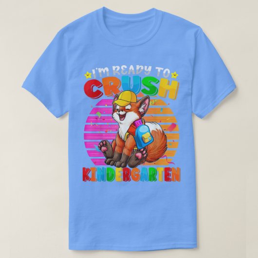 幼稚園を潰す準備ができて新学期 Tシャツ (デザイン正面)