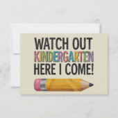 幼稚園を見守る私の来新学期 サンキューカード (正面)