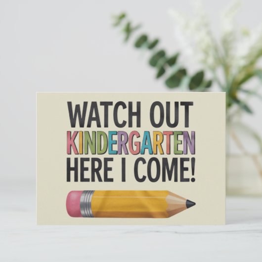 幼稚園を見守る私の来新学期 サンキューカード (スタンド正面)