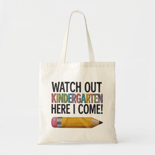 幼稚園を見守る私の来新学期 トートバッグ (正面)