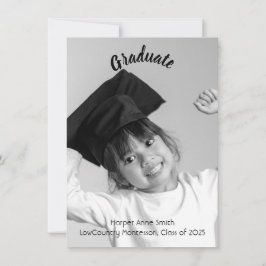 幼稚園エレガント卒業発表 案内状