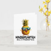 幼稚園オートグラフ卒業男児の日 カード (黄色い花)