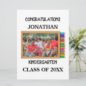 幼稚園カスタム卒者のシャルボード写真 カード (スタンド正面)