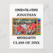 幼稚園カスタム卒者のシャルボード写真 シーズンポストカード (正面)