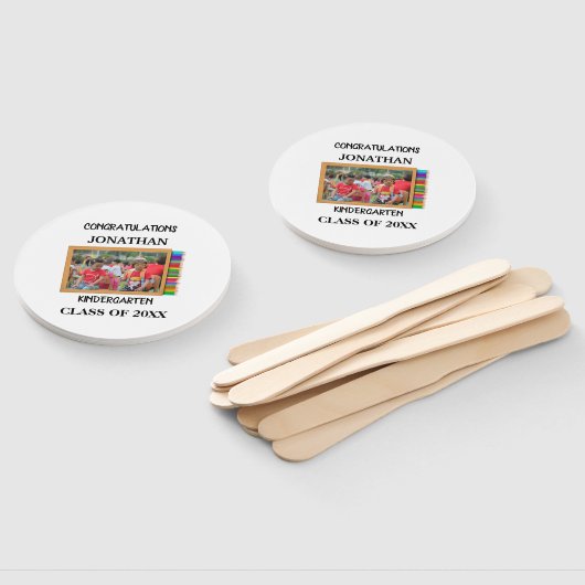 幼稚園カスタム卒者のシャルボード写真 ハンドファン (組立なし)