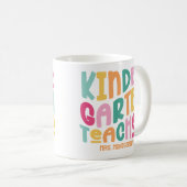 幼稚園カラフル先生カスタム コーヒーマグカップ (正面右)