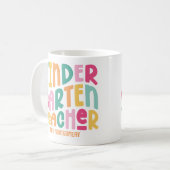 幼稚園カラフル先生カスタム コーヒーマグカップ (正面左)