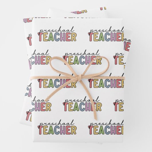 幼稚園カラフル先生 ラッピングペーパーシート (インサイチュ)