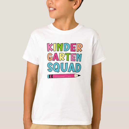 幼稚園カラフル分隊 – 学校初日 Tシャツ (正面)