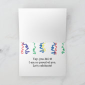 幼稚園カラフル卒業生  カード (内部)