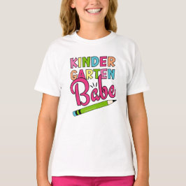 幼稚園カラフル赤ちゃん – 学校初日 Tシャツ