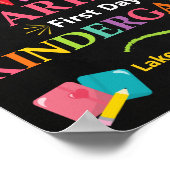 幼稚園カラフル開校日 ポスター (角)