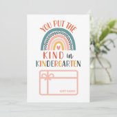 幼稚園ギフトカードホルダー 招待状 (スタンド正面)