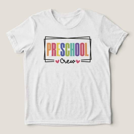 幼稚園クルー幼稚園チーム トライブレンドＴシャツ (デザイン正面)