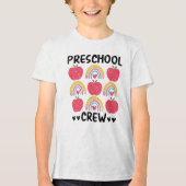 幼稚園クルー幼稚園チーム トライブレンドTシャツ (正面)