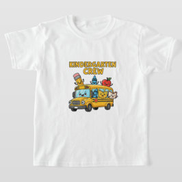 幼稚園クルー | かわいい新学期バス Tシャツ
