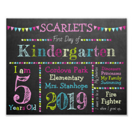 幼稚園サイン – 新学期シャルボードサイン フォトプリント