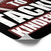 幼稚園サッカーの最初のDに取り組む準備ができている子供 ポスター (角)