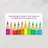 幼稚園サンデー・スクール青少年インセンティブ・パンチ 名刺 (裏面)