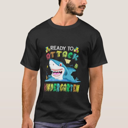 幼稚園シャーク新学期 Tシャツ (正面)