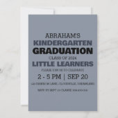 幼稚園シンプル卒園招待状 招待状 (裏面)