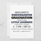 幼稚園シンプル卒園招待状 招待状 (裏面)