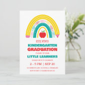 幼稚園シンプル卒園招待状 招待状 (スタンド正面)