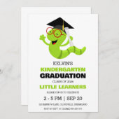 幼稚園シンプル卒園招待状 招待状 (正面/裏面)