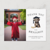 幼稚園スクラッフィー子犬ありがとうポストカード ポストカード (正面)