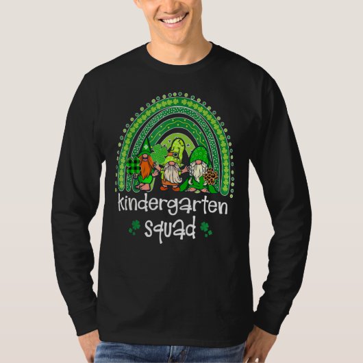 幼稚園スクワッドレインボー格言ハッピーSt patricks Tシャツ (正面)