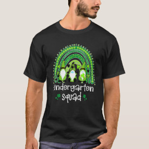 幼稚園スクワッドレインボー格言ハッピーSt patricks Tシャツ