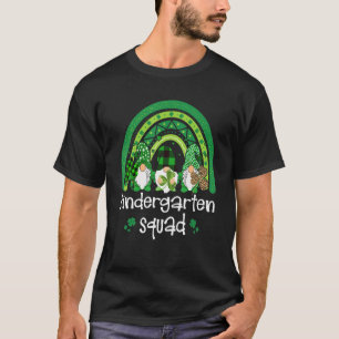 幼稚園スクワッドレインボー格言ハッピーSt patricks Tシャツ