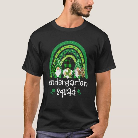 幼稚園スクワッドレインボー格言ハッピーSt patricks Tシャツ (正面)