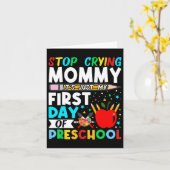 幼稚園ストップ泣き叫びモーミーPの最初の日 カード (黄色い花)