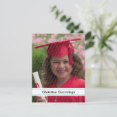 幼稚園ストライプ卒業発表 案内状 (スタンド正面)