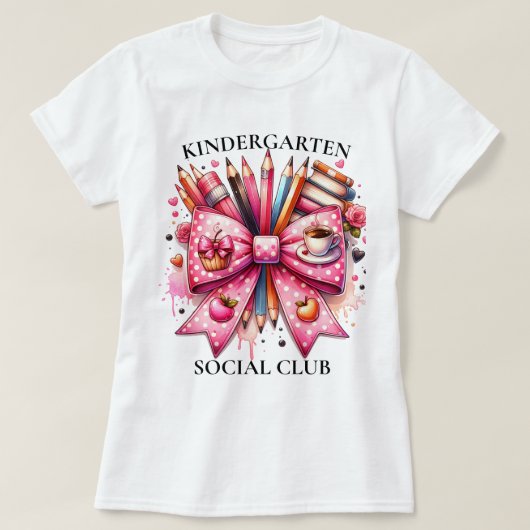 幼稚園ソーシャルクラブ先生コケット Tシャツ (デザイン正面)