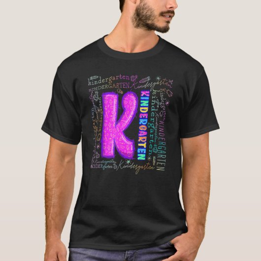 幼稚園タイポグラフィ新学期10 Tシャツ (正面)