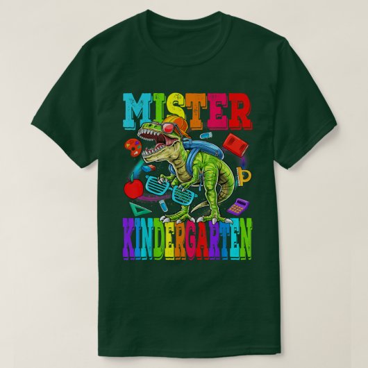 幼稚園ダドモンスタートラックDinosa Tシャツ (デザイン正面)