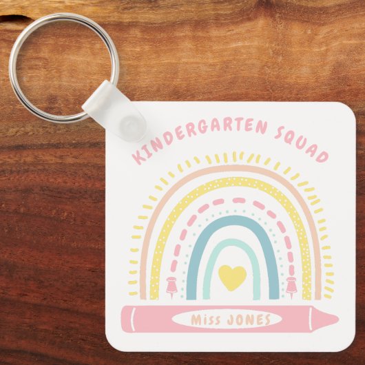 幼稚園チームスクワッド先生新学期 キーホルダー (正面)