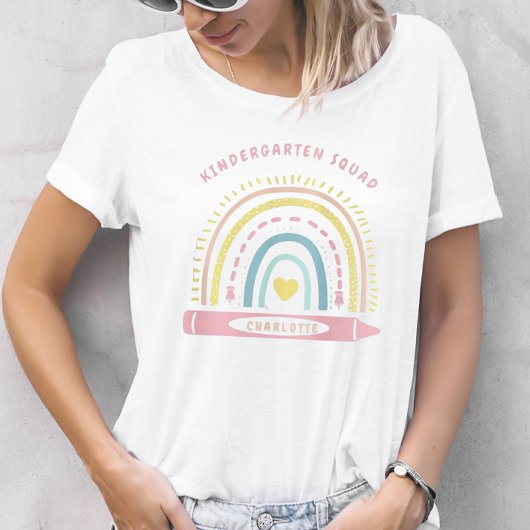 幼稚園チームスクワッド先生新学期 Tシャツ