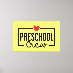 幼稚園チーム 幼稚園スクワッド キャンバスプリント